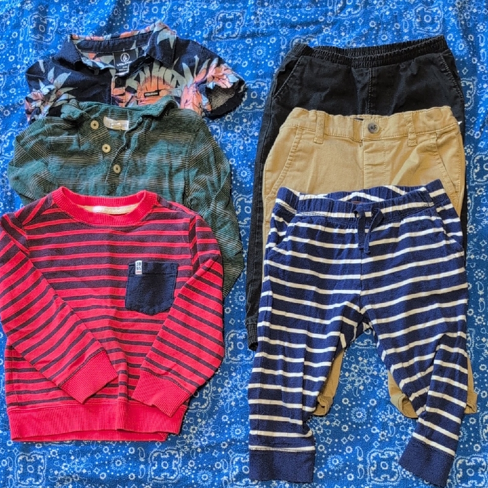 Toddler Bundle Volcom/Tea Collection/Hurley